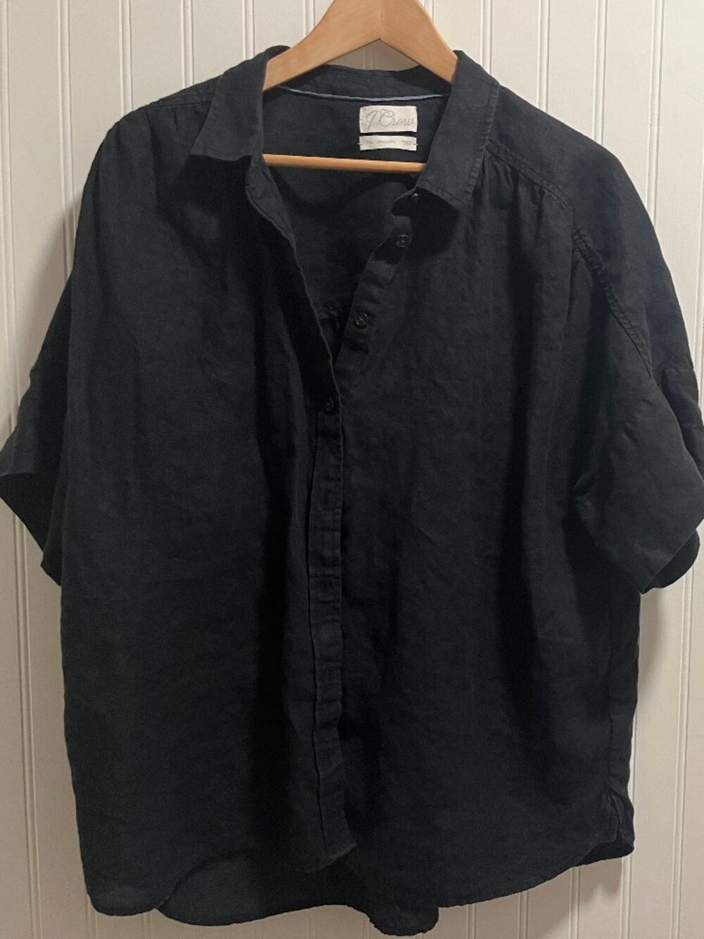 J.Crew-Baird McNutt Irish Linen Shirt, black, XXL